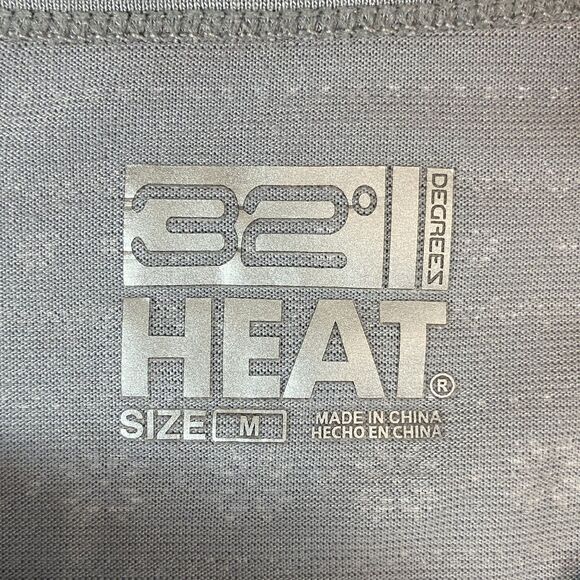 32 Degrees Heat Base Layer Long Sleeve Shirt Girls Medium Gray Fair Isle - Picture 3 of 4